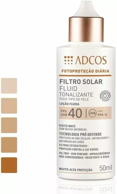 Base Adcos Filtro Solar Fluid Tonalizante