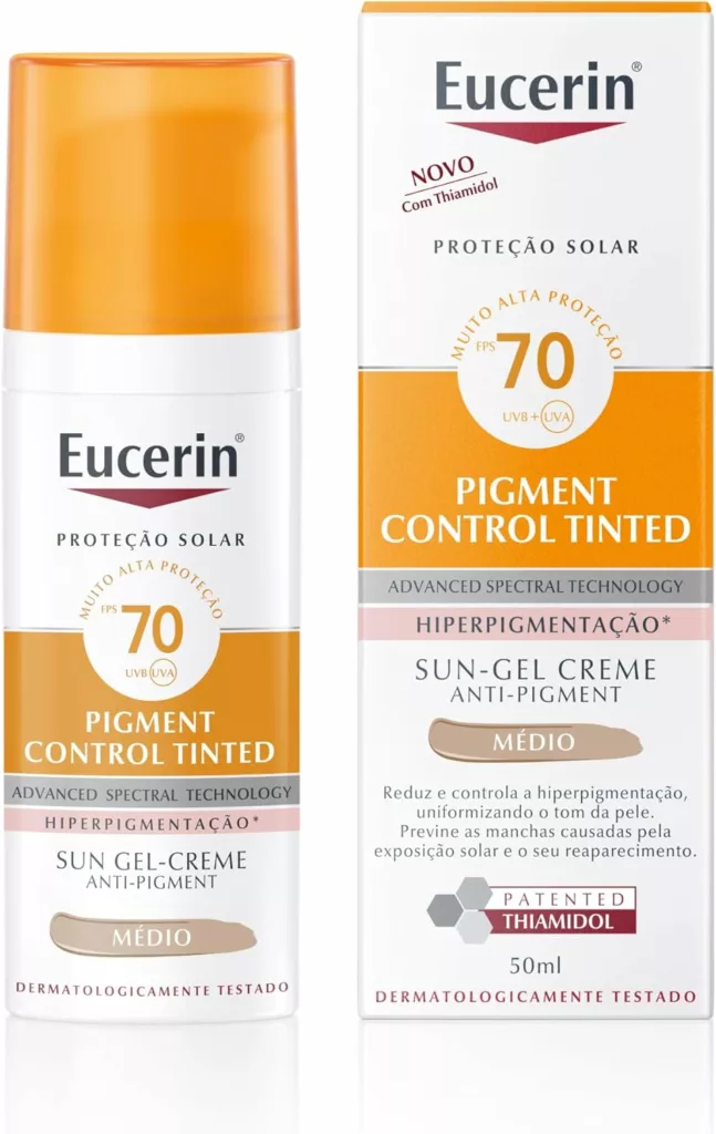 Base Eucerin Sun Fluid Pigment Control