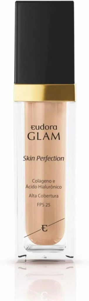 Ilustramos com essa imagem a base ideal para pele madura Eudora Glam Skin Perfection