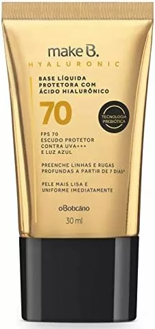 Base Make B. Base Líquida Hyaluronic 70